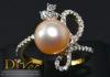 แหวนเพชรไข่มุกน้ำจืดAAA8.1mm.สีขาวอมส้ม เพชรเบลเยี่ยมคัทน้ำ97-98ความสะอาดvs-vvsรวมทั้งหมด0.51กะรัต ทองคำ18K ไซด์51.5สวยน่ารักค่ะ